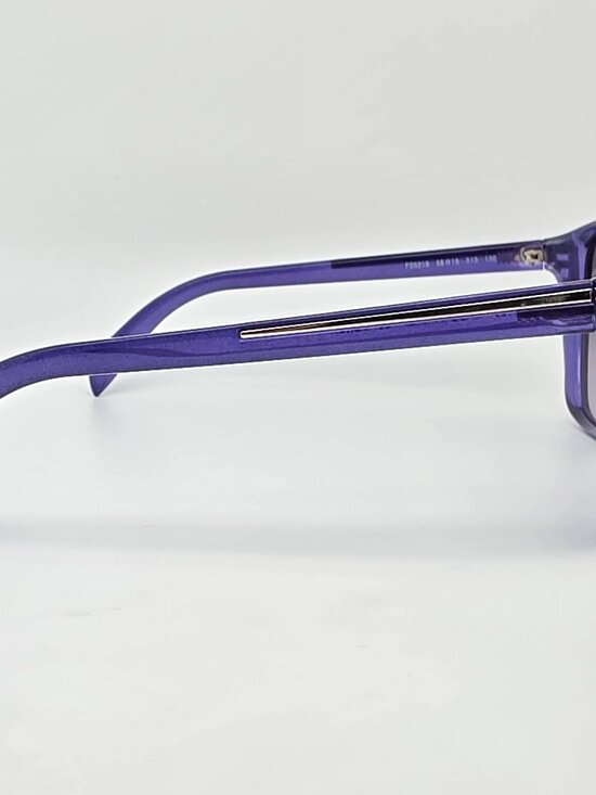 Fendi FS5219 513 Crystal Purple Frame Grey Gradient Lens Sunglasses w/ Case 58mm